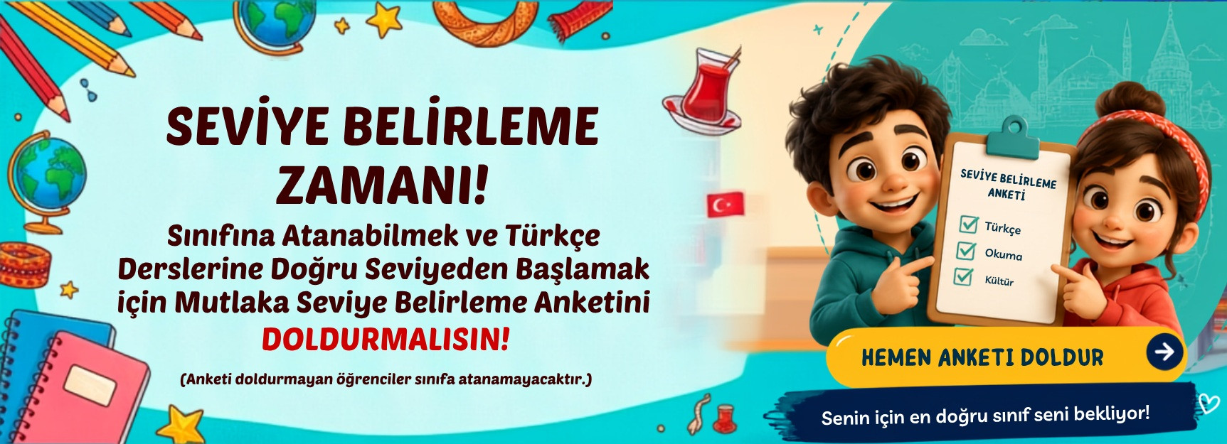 seviye belirleme anketi